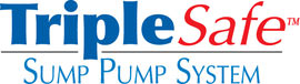 Sump pump system logo for our TripleSafe™, available in areas like Swiftwater